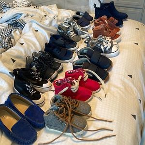 Toddler boy shoes . All different sizes.